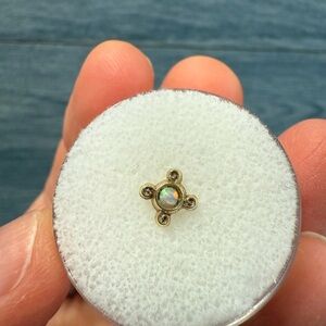 Sacred Symbols Opal threadless end